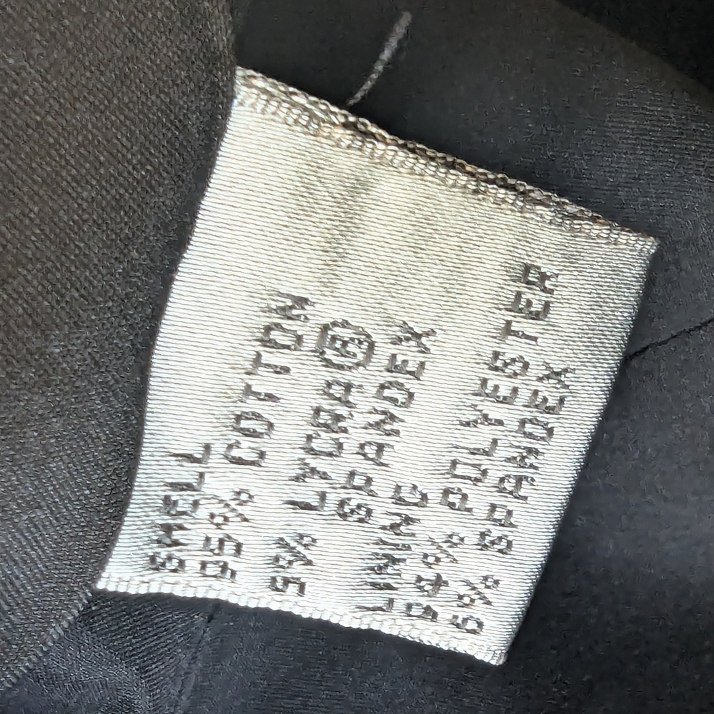 Talbots Black Structured Stand Collar Jacket Sz 6 | Clean Lines | Italian Fabric - Picture 9 of 11